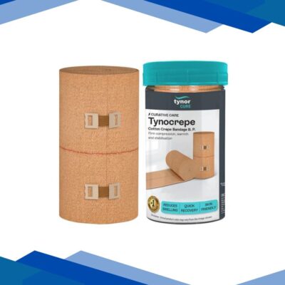 Tynor Tynocrepe Cotton Crepe Bandage – Beige (8 cm x 4 m)