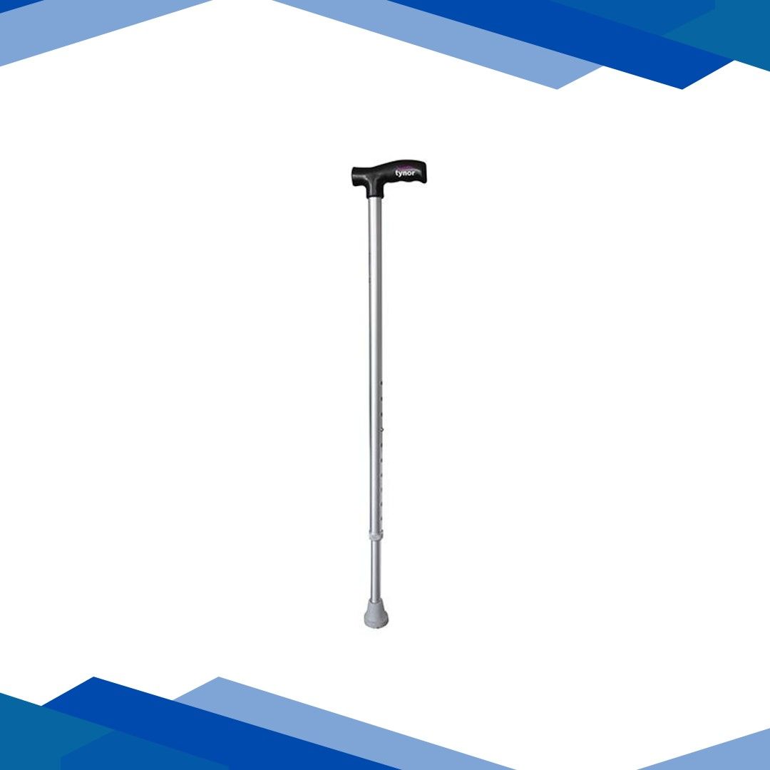 Tynor Walking Stick L type (UN) ( L 08) – Silver