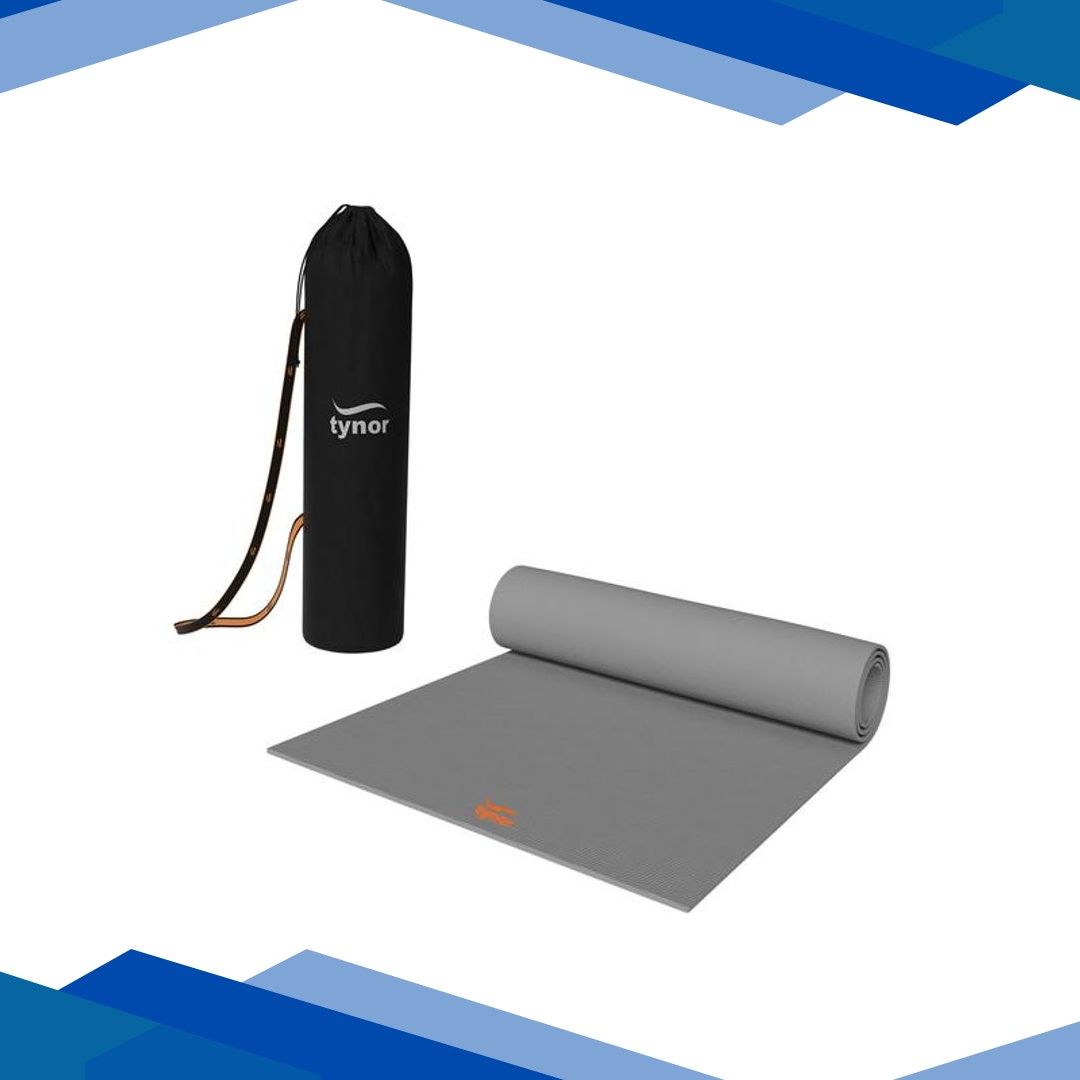 Tynor Yoga Mat TPE – Grey (6 mm) 1’s