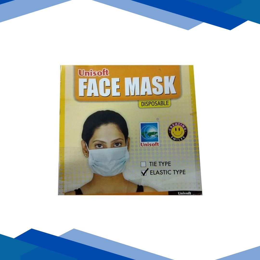 Unisoft Disposable Face Mask 100’s