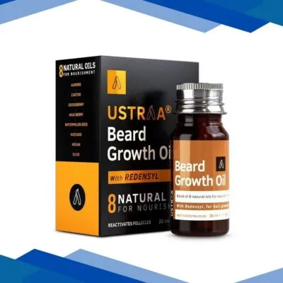 Ustraa Beard Growth Oil with Redensyl 8 Natural Oils for Nourishment 35ml
