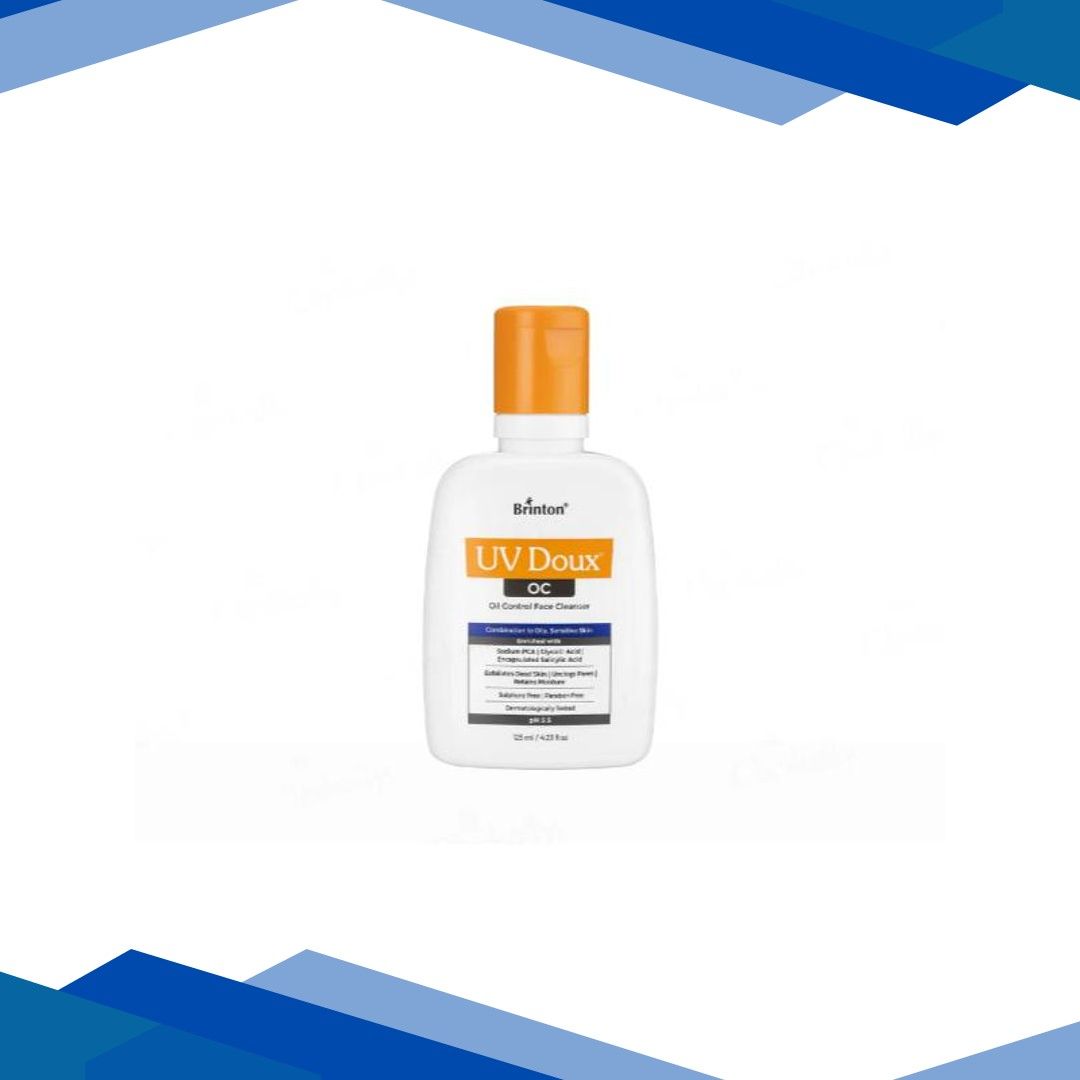 UV Doux OC Oil Control Face Cleanser For Combination To Oily, Sensitive Skin 125 ml