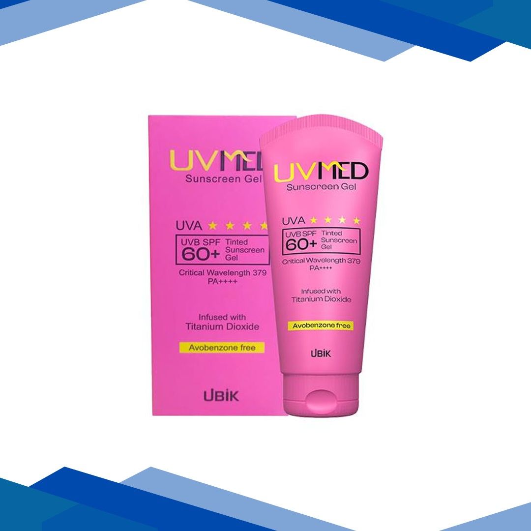UVMED SPF 60+ UVA/UVB PA++++ TINTED Sunscreen Gel 50g