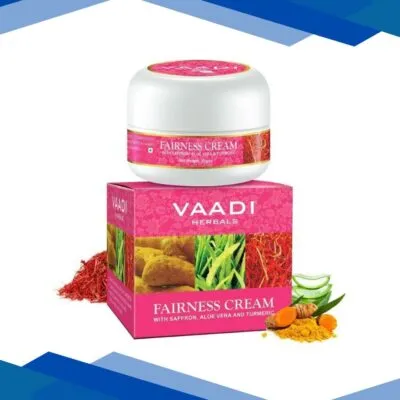 Vaadi Herbals Fairness Cream – Saffron, Aloe Vera & Turmeric 30gm