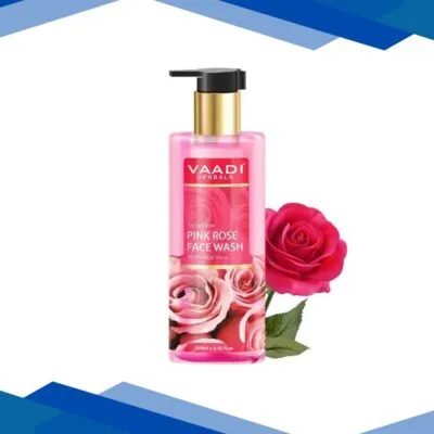 Vaadi Herbals Insta Glow Pink Rose Face wash with Aloe vera extract 250 ml