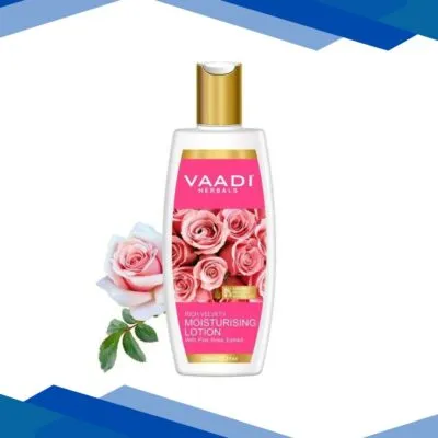 Vaadi Herbals Moisturising Lotion With Pink Rose Extract 350 ml