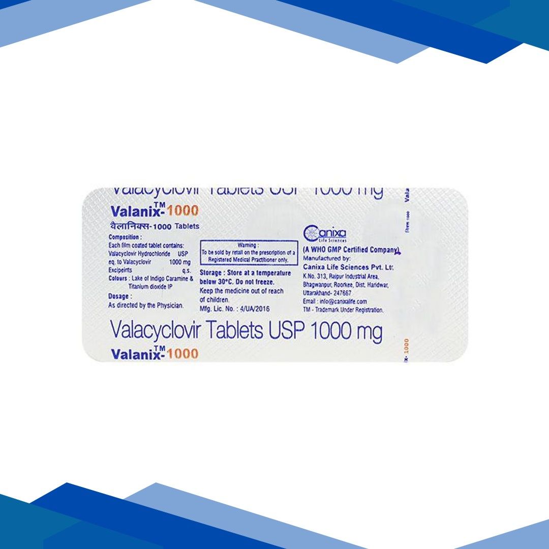 Valanix 1000mg Tablet 3’S