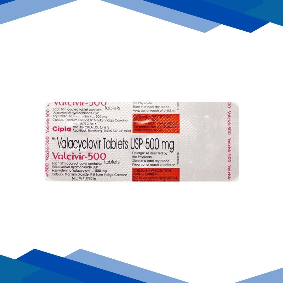 Valcivir 500mg Tablet 3’S