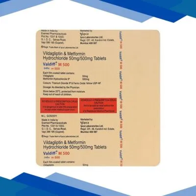 VALDIFF M 500mg Tablet 15’s