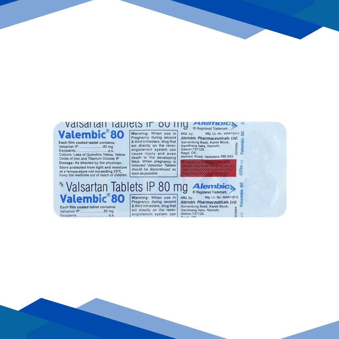 Valembic 80mg Tablet 10’S