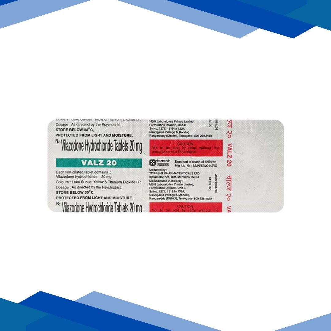 Valz 20mg Tablet 10’S