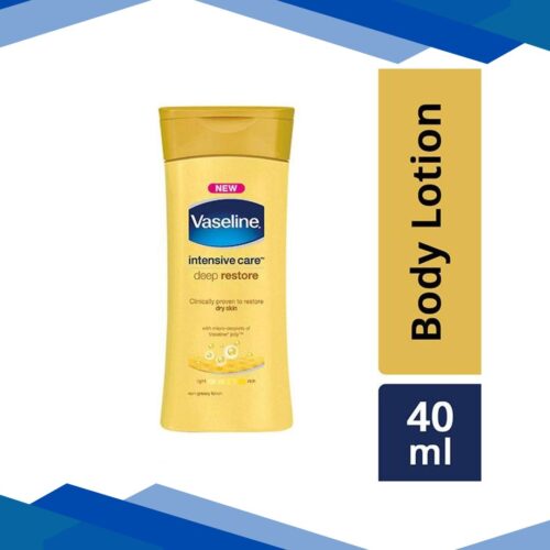 Vaseline Intensive Care Deep Moisture with Pure Oat Extract Dry Skin Long Lasting Moisturization for Healthy, Glowing Skin Body Lotion 45ml