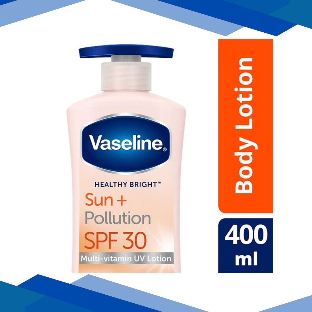 Vaseline Sun+ Pollution SPF30 Lotion Vaseline Jelly Pa+++ Upto 30X Sun Protection 400 ml