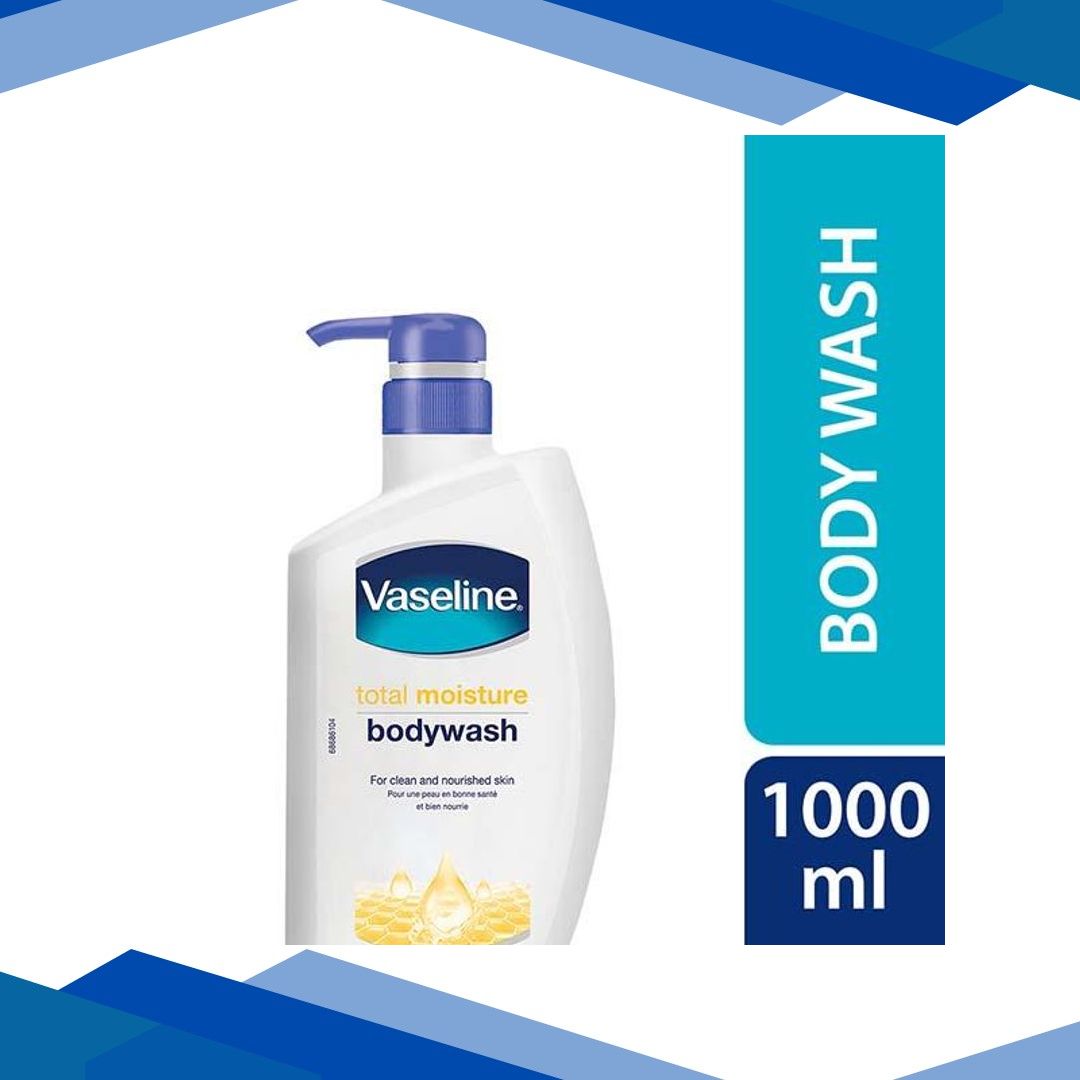 Vaseline Total Moisture Body Wash for Clean And Nourished Skin 1000ml