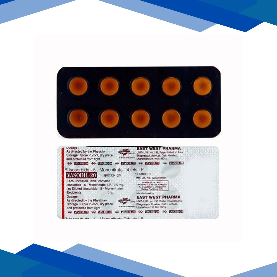 Vasodil 20mg Tablet 10’S