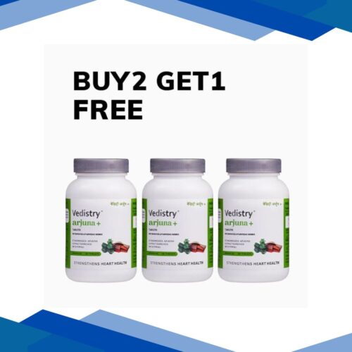 Vedistry Arjuna+ Tablet 60’s (Buy 2 Get 1 Free)