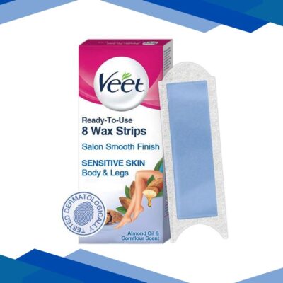 Veet Half Body Waxing Kit – Sensitive Skin Strip 8’s