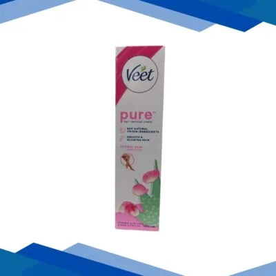 Veet Pure Normal Skin Body & Legs Hair Removal Cream – Organic Aloe Vera & Rose Extracts 100 g