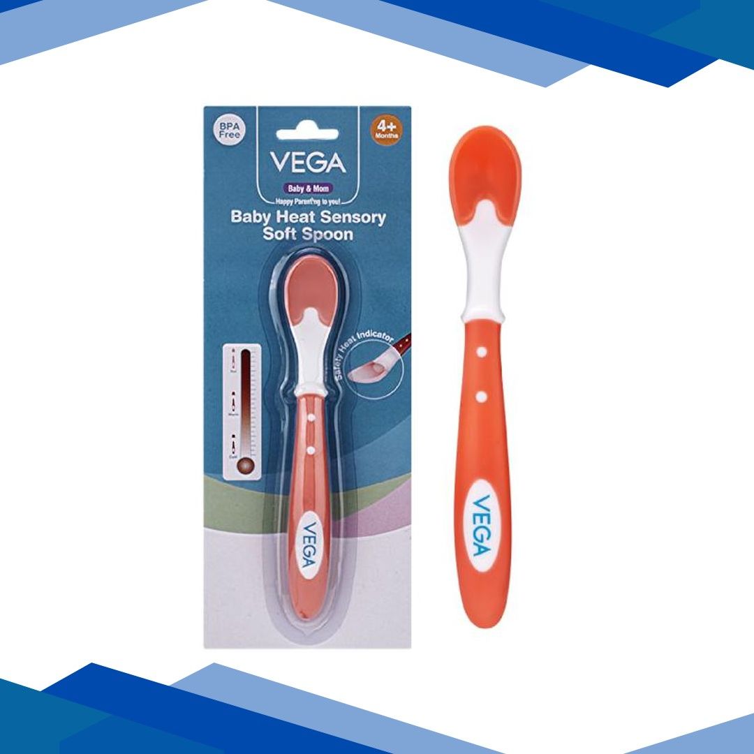 Vega Baby & Mom Heat Sensory Soft Weaning Spoon BPA Free 1’s