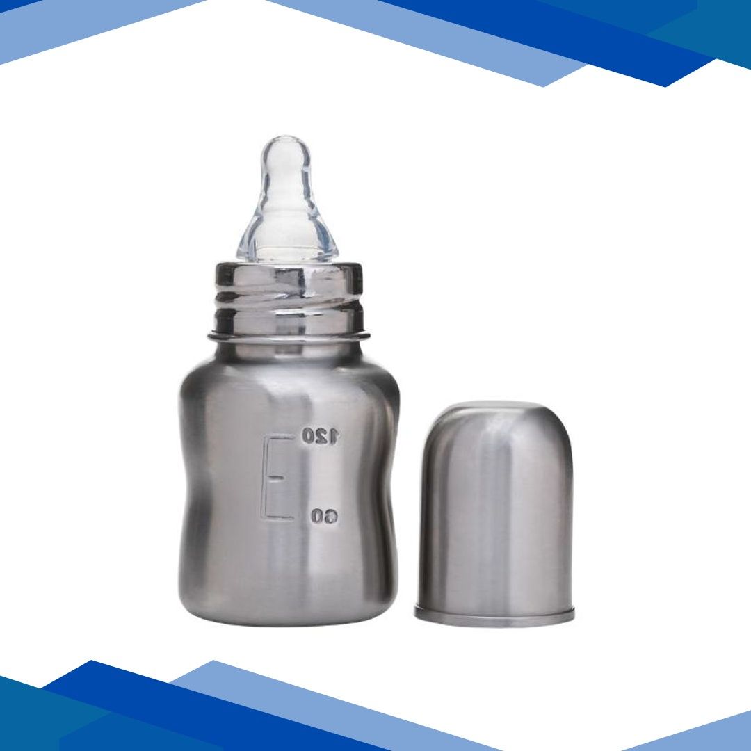 Vega Baby & Mom Steel Feeding Bottle Regular Neck 120 ml