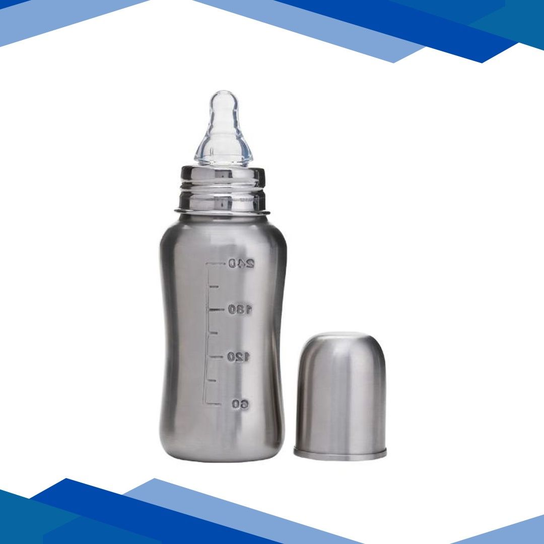 Vega Baby & Mom Steel Feeding Bottle Regular Neck 240ml