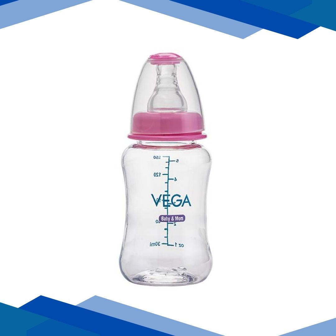 Vega Baby & Mom Tritan Feeding Bottle Regular Neck – Pink 150ml