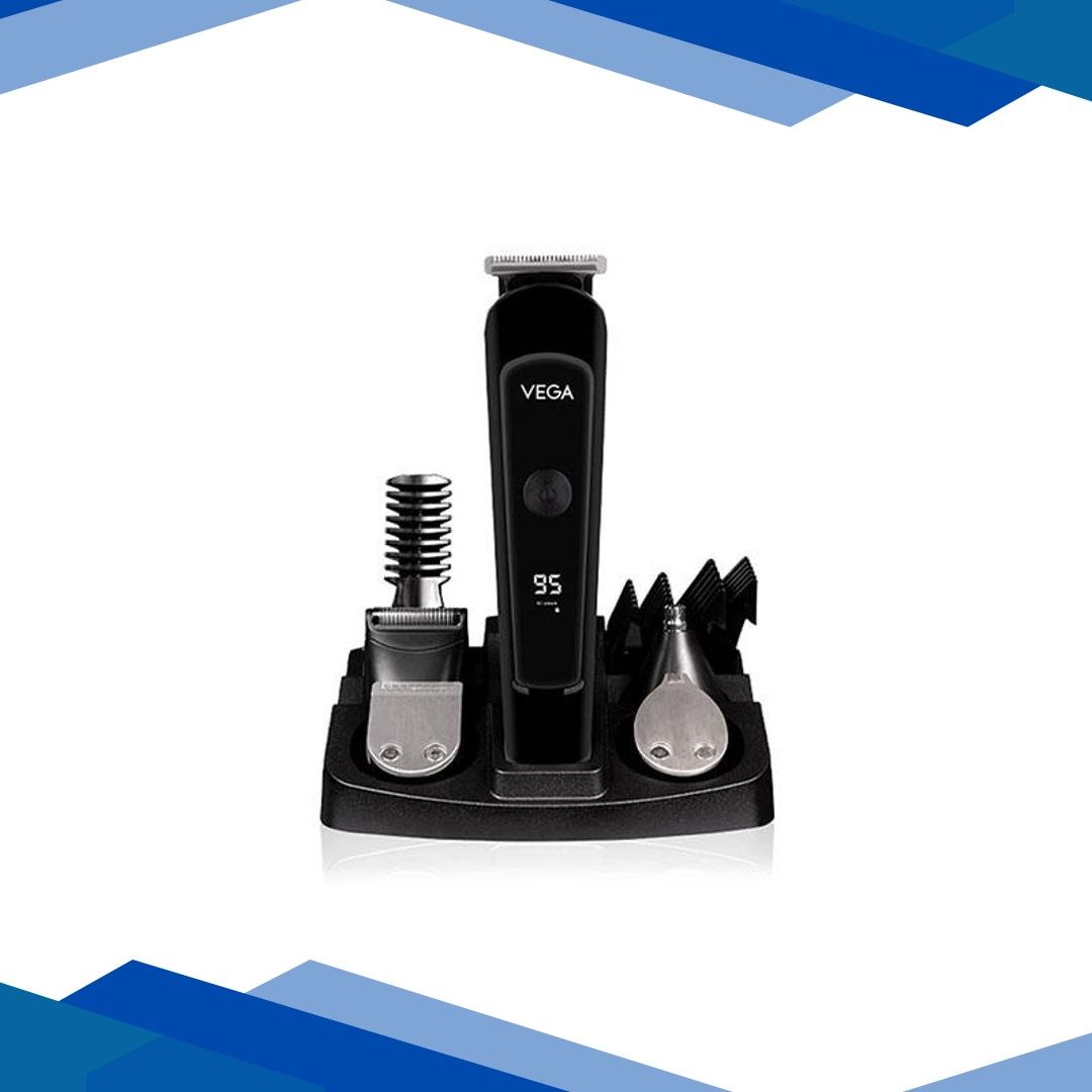 VEGA Men 11 in 1 Ultra Multi-Grooming Set with IPX 6 Showerproof Beard Hair Trimmer Nose Trimmer & Body Groomer And Shaver (VHTH-20) 1 gm