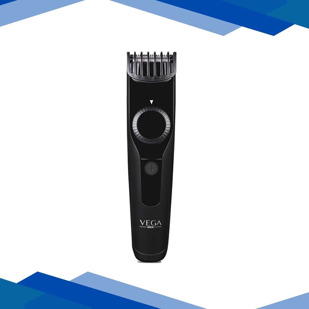 VEGA Men T1 Beard Trimmer For Men With 40 Mins Run Time, Usb Charging & 23 Length Settings (VHTH-18 Black) 1 gm