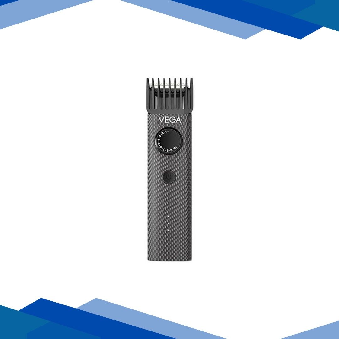VEGA Men X2 Beard Trimmer For Men With Quick Charge 90 Mins Run-time Waterproof For Cord & Cordless Use And 40 Length Settings (VHTH-16) 1 gm