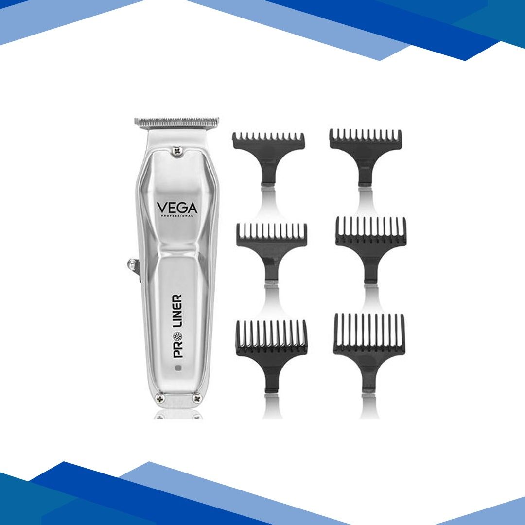 VEGA Professional Pro Liner Hair Trimmer Salon & Home with 240 Mins Runtime & Charging Dock, VPPHT-03 1’s