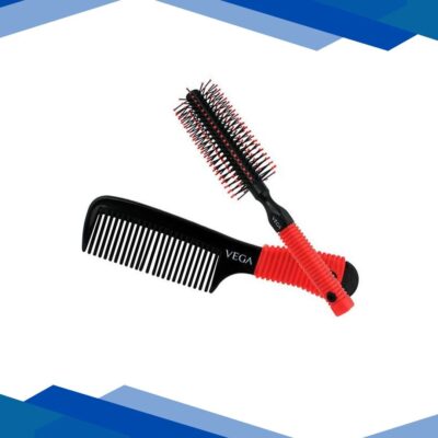 Vega Set of Round Hair Brush and Comb (HBCS – 01) 1’s