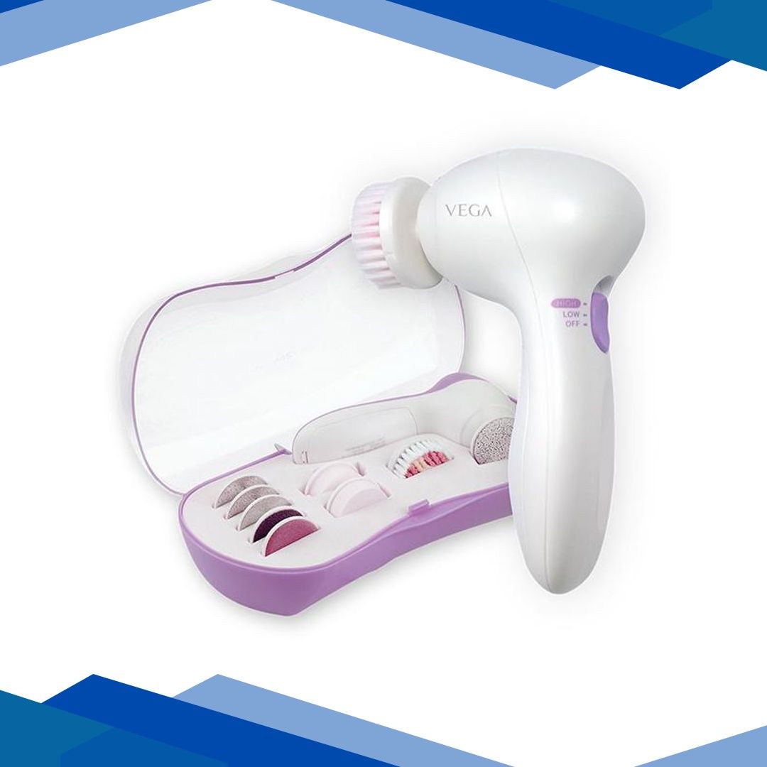 VEGA Smart 9 in 1 Head To Toe Cleaning Set For Pedicure Manicure And Skin & Body Massager (VHCK-01) 1 gm