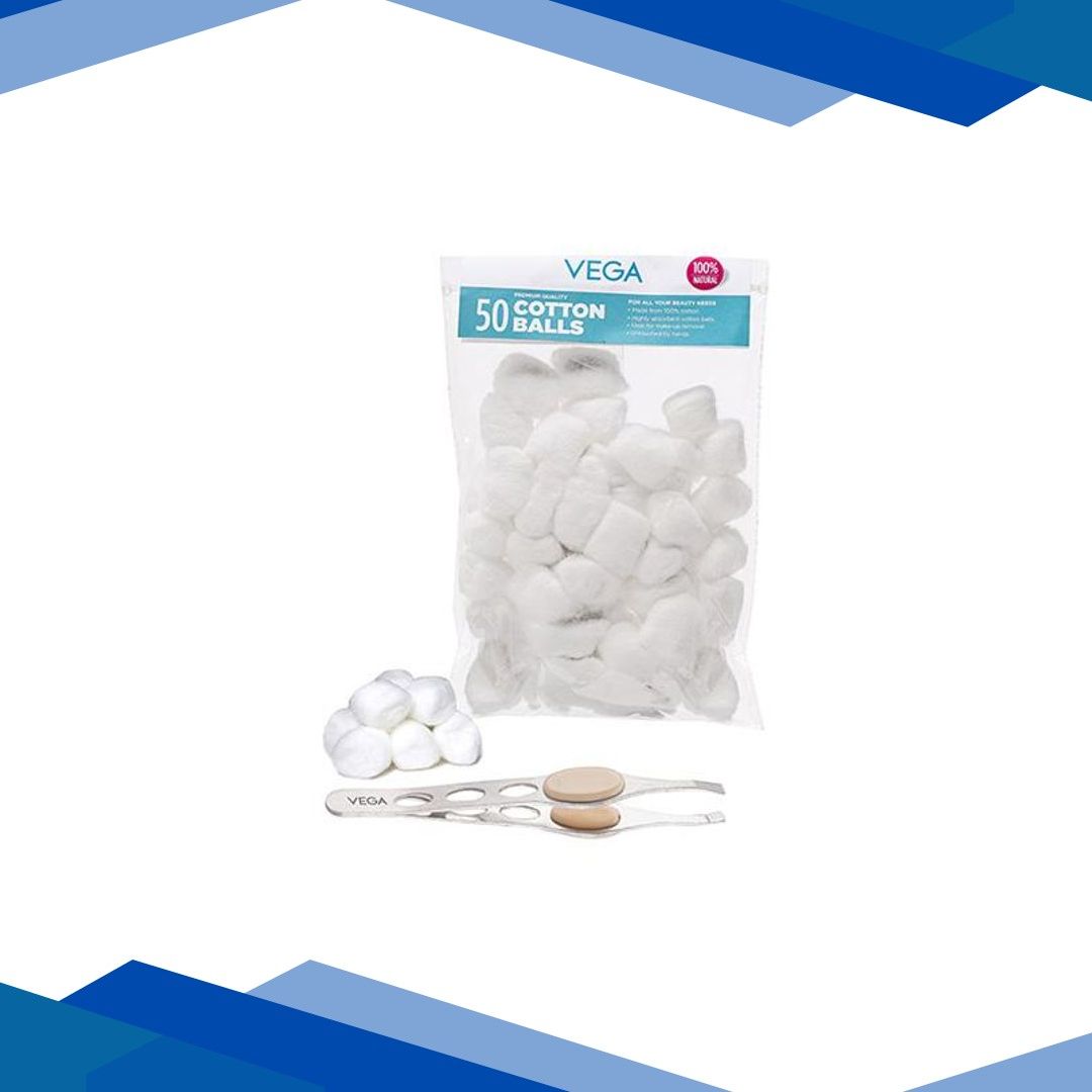Vega Tweezer and Cotton Balls (VCP-06) 2’s