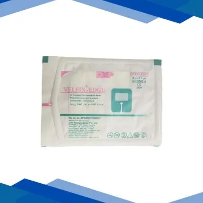 Velfix Edge I.V. Transparent Film Dressing With Border (5502A) (6 cm x 7 cm) 1’s