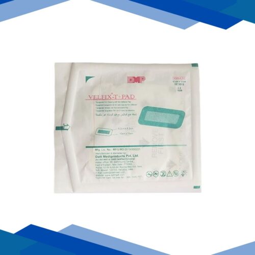 Velfix – T + Pad Transparent Film Dressing With Non Adherent Pad (5512) (10 cm x 10 cm) 1’s