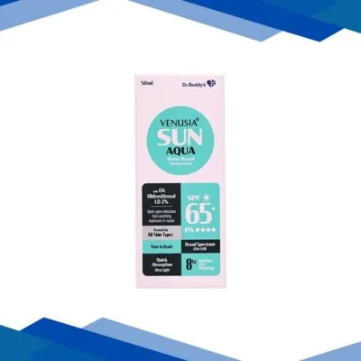 VENUSIA SUN AQUA SPF 65+ PA++++ UVA+UVB Sunscreen 50ml