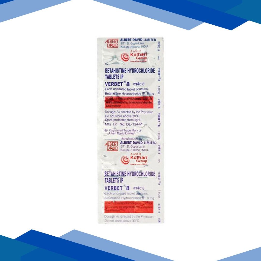 Verbet 8mg Tablet 10’S