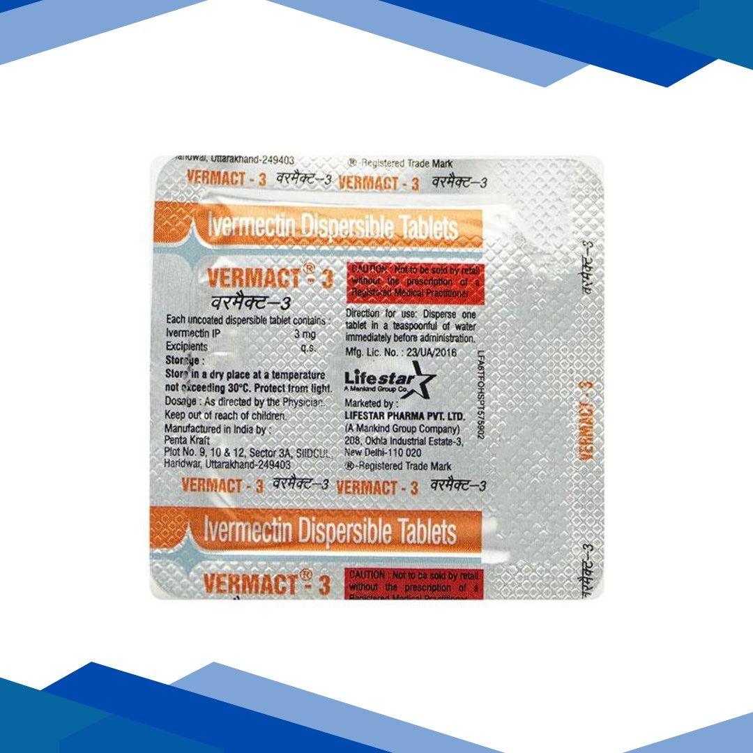 Vermact 3mg Tablet