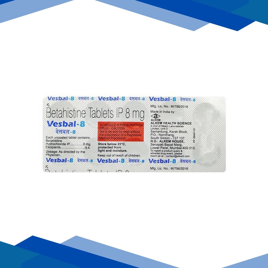 Vesbal 8mg Tablet 10’S