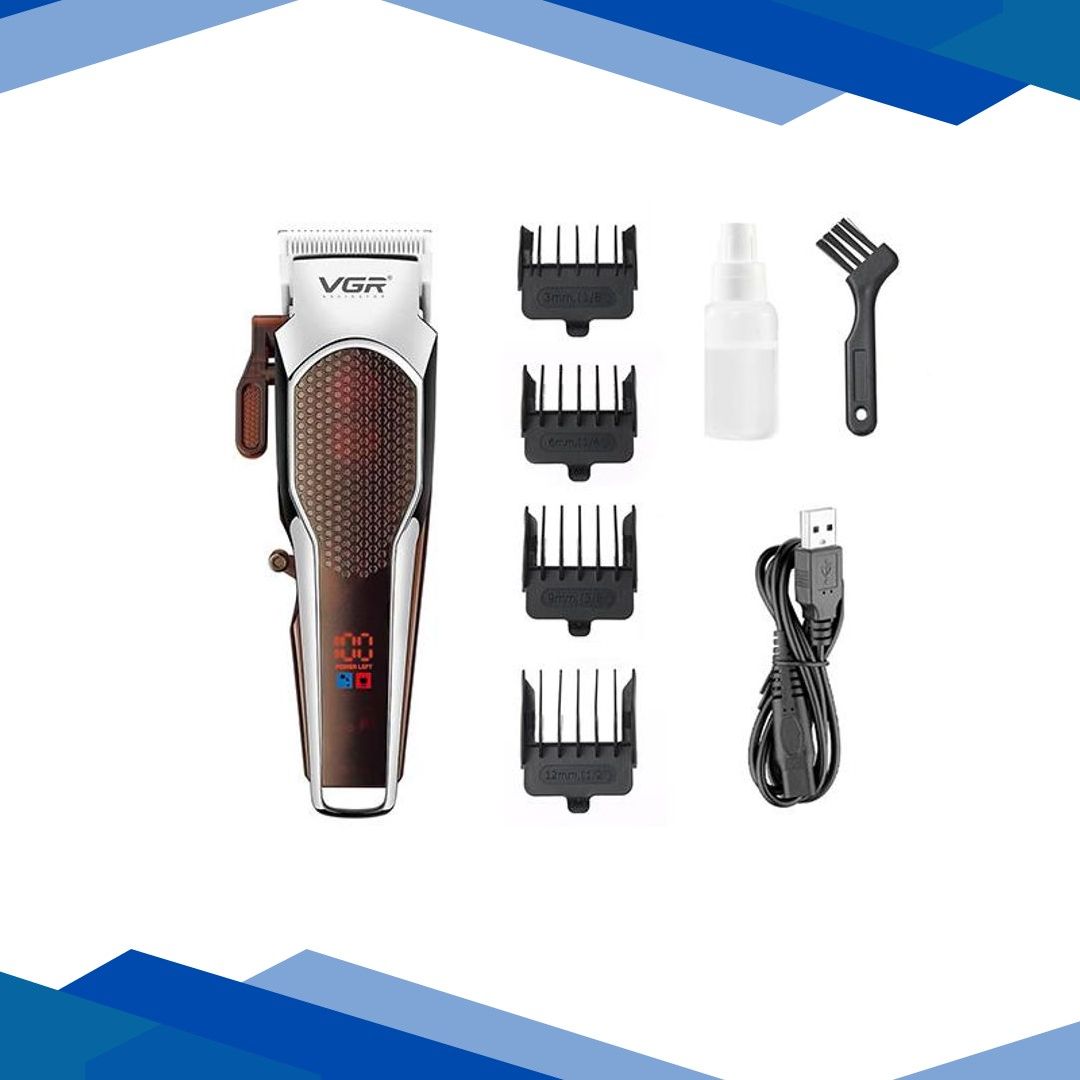 VGR V-189 Trimmer 180 min Runtime 4 Length Settings (Maroon) 1’s