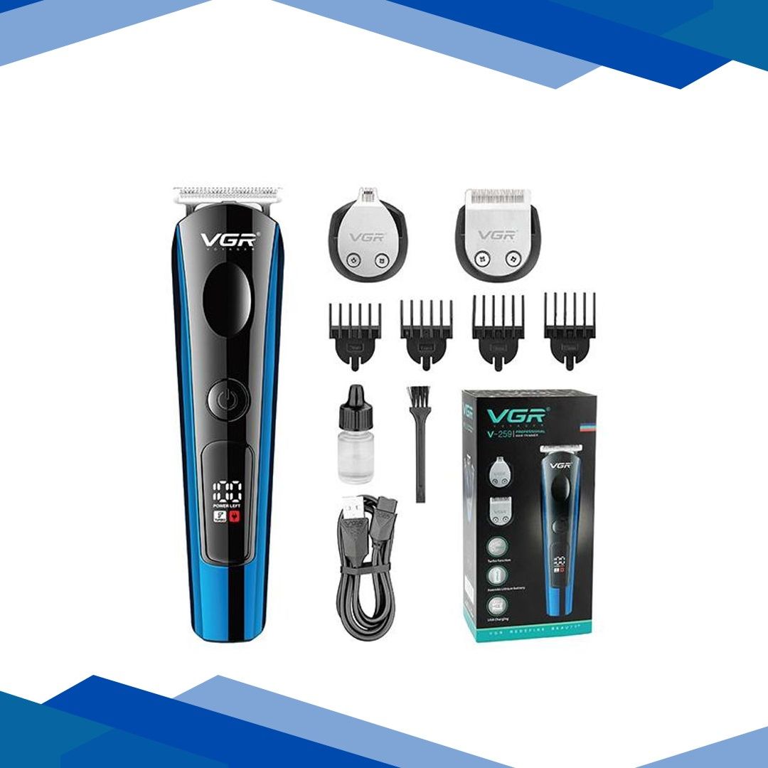 VGR V-259 Runtime 120 min Trimmer for Men (Blue) 1’s