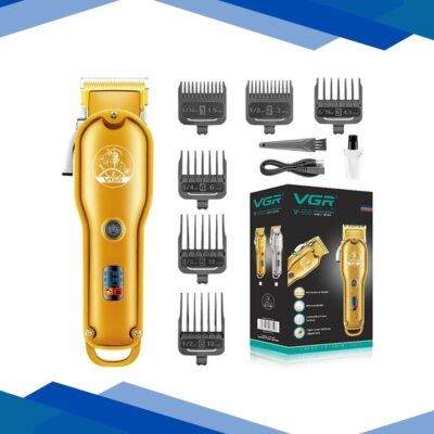 VGR V-650 Trimmer 200 min Runtime 6 Length Settings (Gold) 1’s