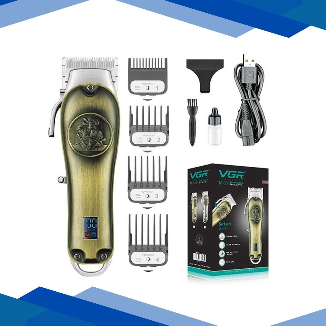 VGR V-658 Trimmer 250 min Runtime 4 Length Settings (Gold) 1’s