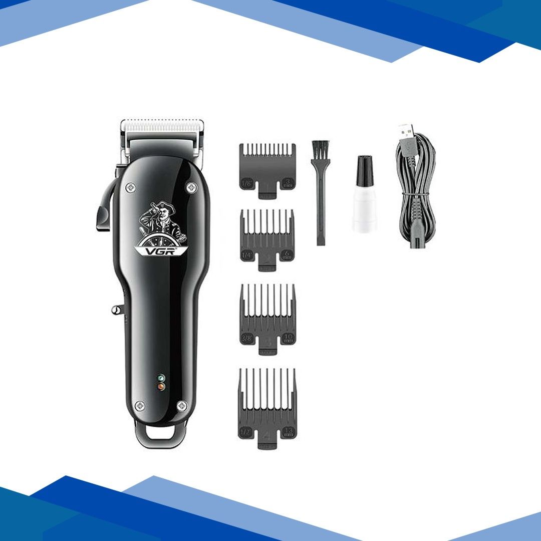 VGR V-679 Trimmer 180 min Runtime 4 Length Settings (Black) 1’s