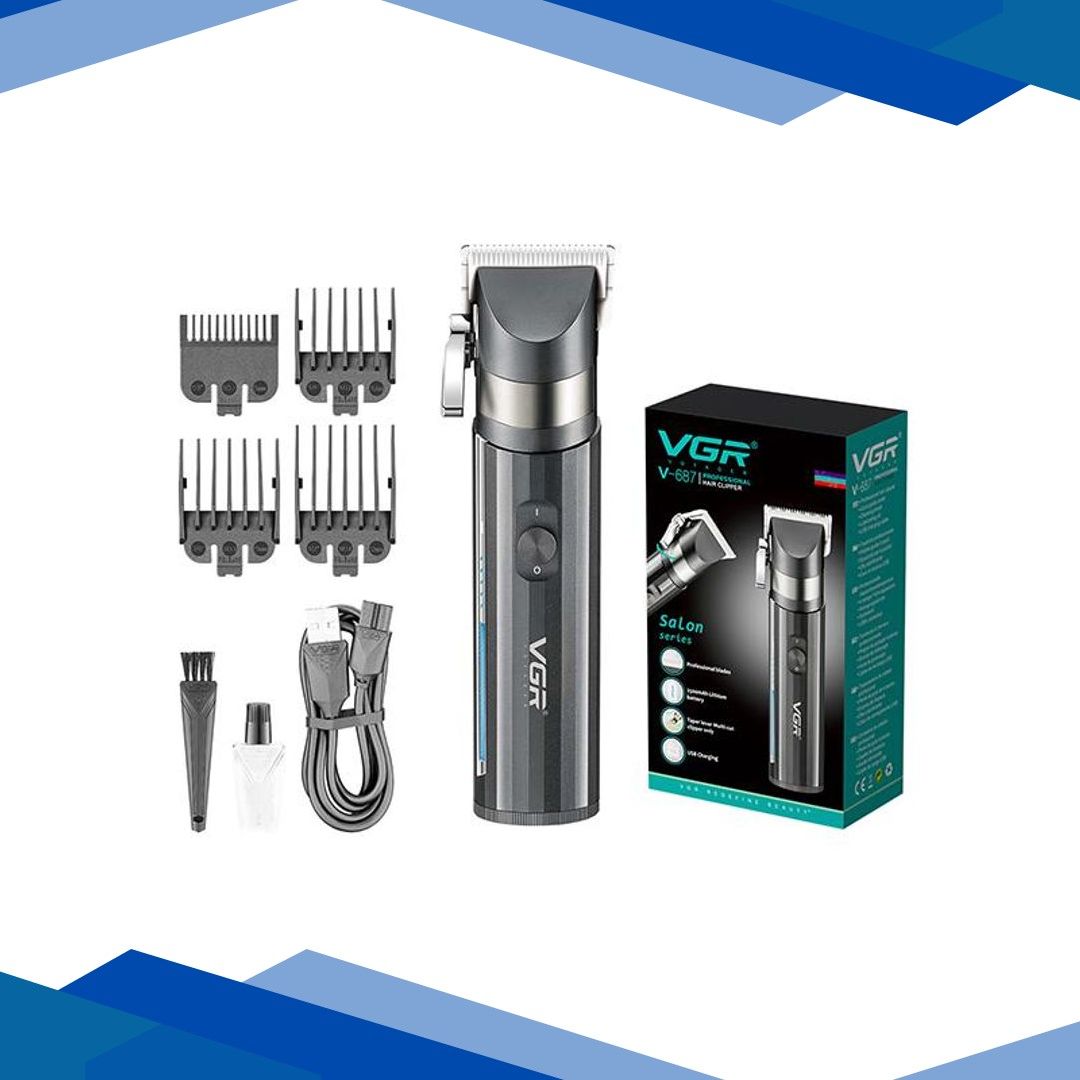 VGR V-687 Trimmer 300 min Runtime 4 Length Settings (Black) 1’s