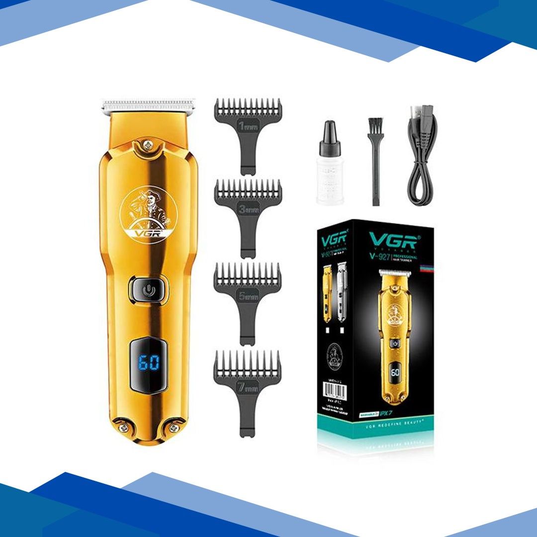 VGR V-927 Trimmer 60 min Runtime 4 Length Settings (Gold) 1’s