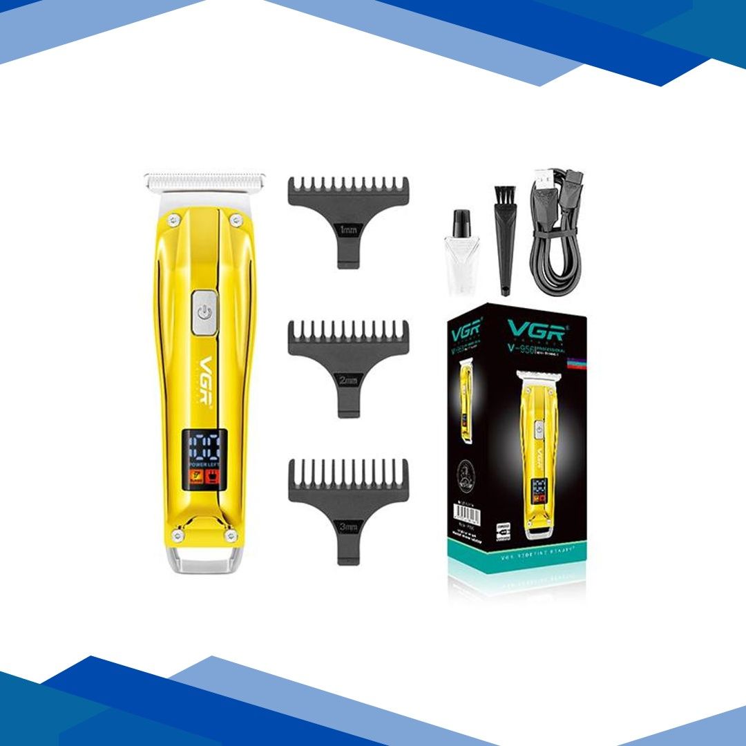 VGR V-956 Trimmer 100 min Runtime 3 Length Settings (Gold) 1’s