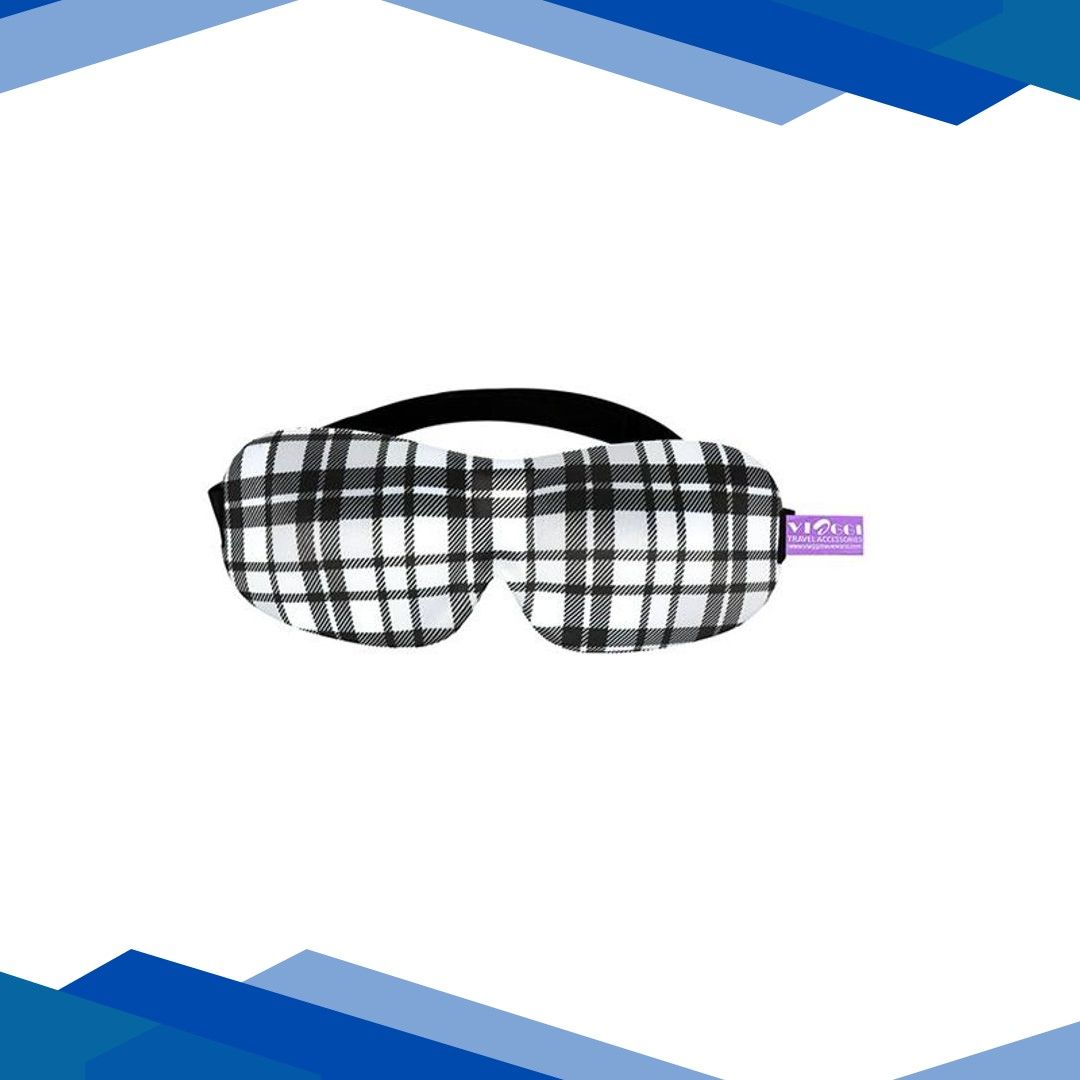 VIAGGI 3D Printed Eye Mask – Black