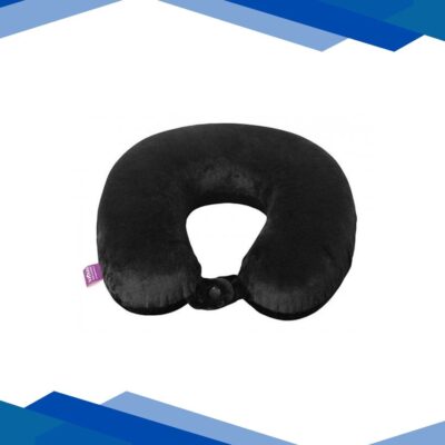VIAGGI U Shape Memory Foam Travel Neck Pillow – Black