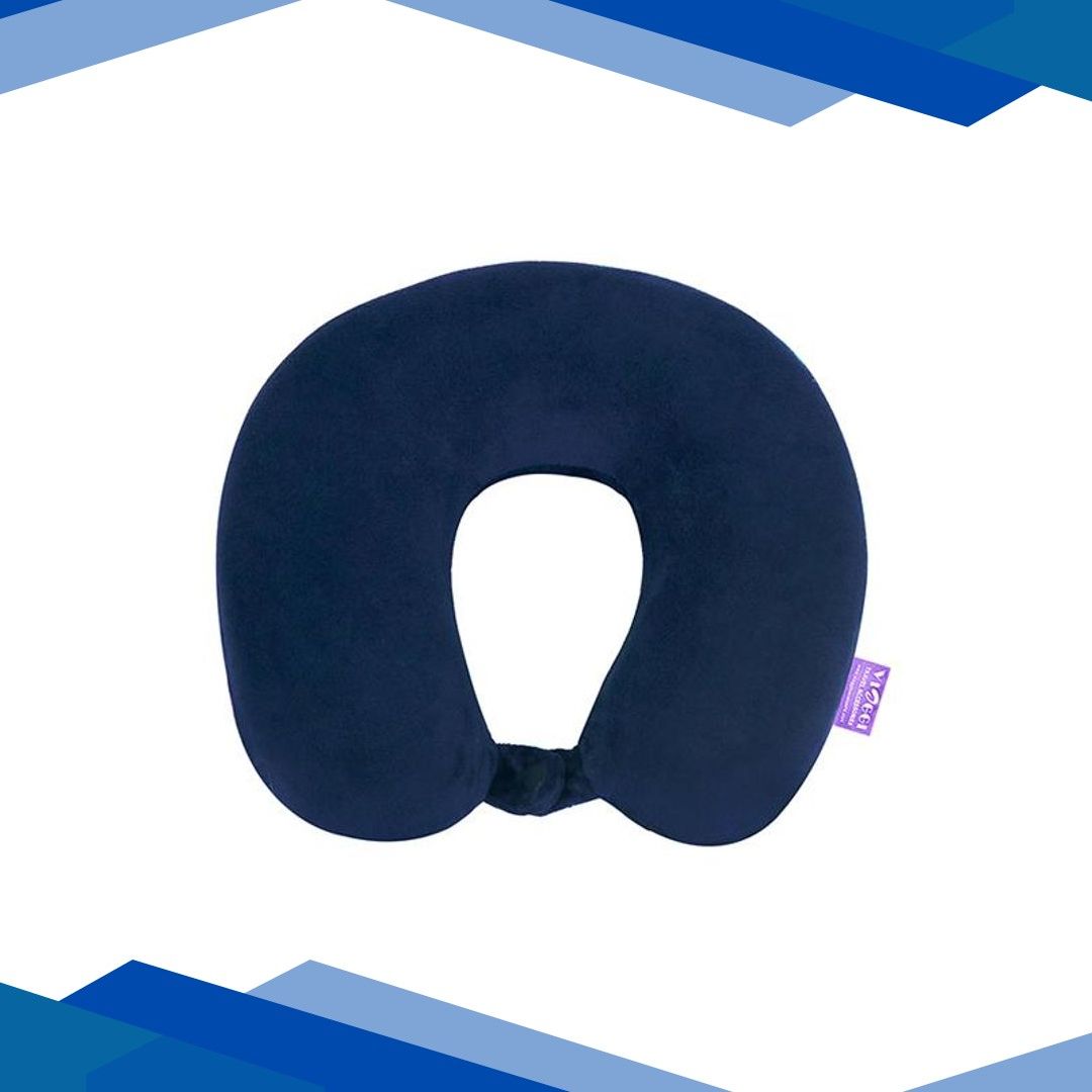 VIAGGI U Shape Memory Neck Foam Pillow – Navy Blue
